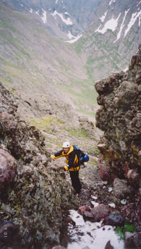 ALAN IN THE DESCENT GULLY